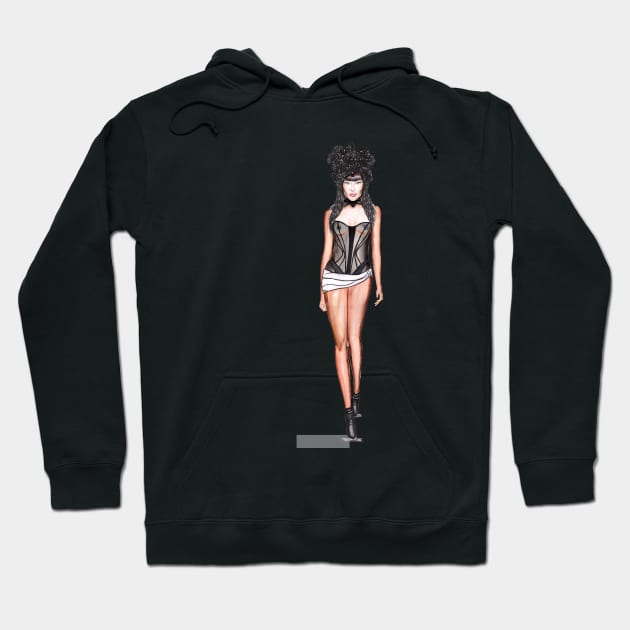 naomi campbell Hoodie by shanu64